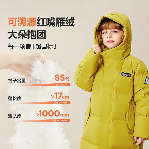 [三防]迷你巴拉男女童儿童羽绒服宝宝长款羽绒外套2025冬新品 商品图1