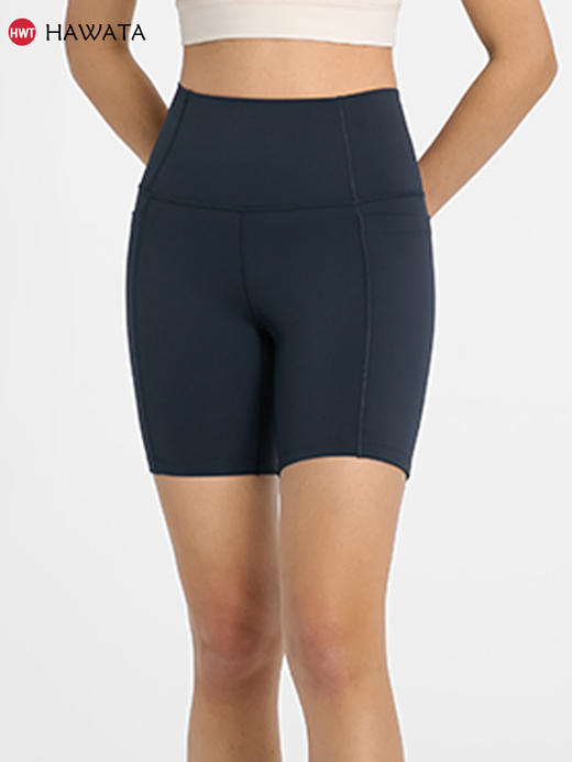哈瓦塔侧袋兜新款四分裤瑜伽短裤 商品图3
