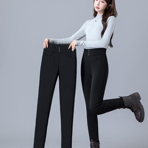 「老顾客福利—加厚保暖羽绒裤」气质高腰羽绒裤微喇橡筋腰鸭绒裤,修身小脚鹅绒裤 微喇+小脚两种裤型【5天左右发货】YD523840 商品图4