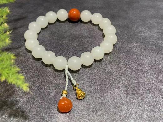 【御珠宫坊】羊脂白玉手串 商品图0