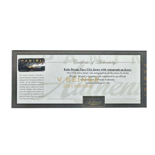 收藏系列 科比 国家队10号蓝色限量版 背面亲笔签名球衣 商品图3