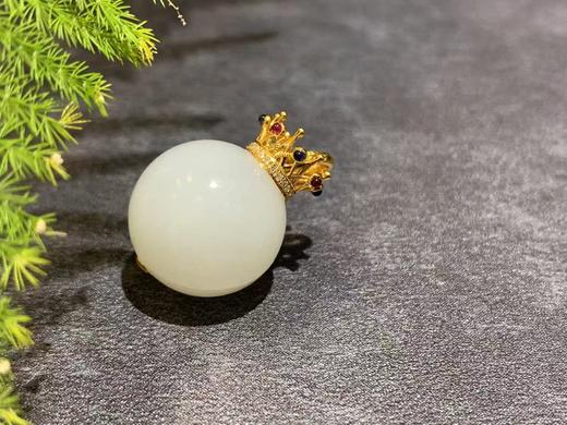【御珠宫坊】金镶羊脂白玉珠 商品图5