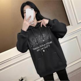 NC连帽抽绳喷色印字母卫衣50918冬季063014202227