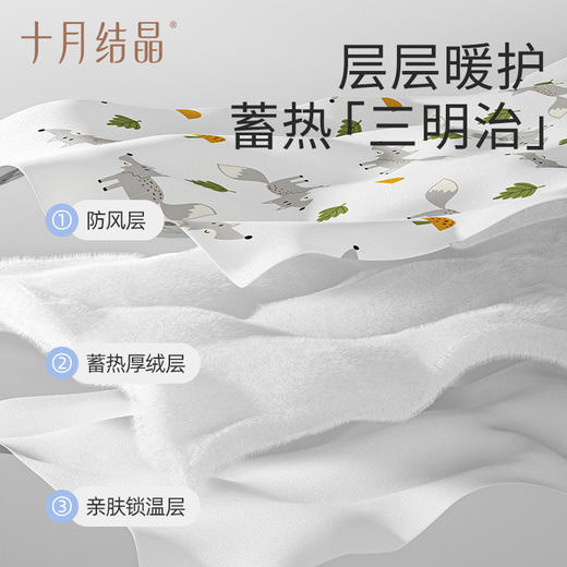 【任选两件，买一送一】宝宝夹棉保暖全棉和服套装 商品图2