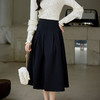 奢姿大码女装2025冬季时尚通勤半身裙胖妹妹气质复古简约中长裙9954491072 商品缩略图0