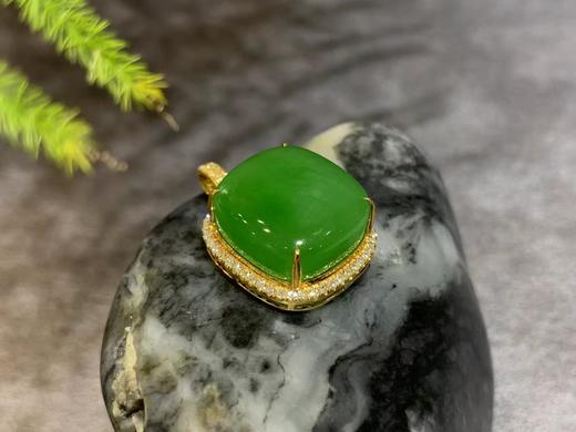 【御珠宫坊】金镶碧玉吊坠 商品图5