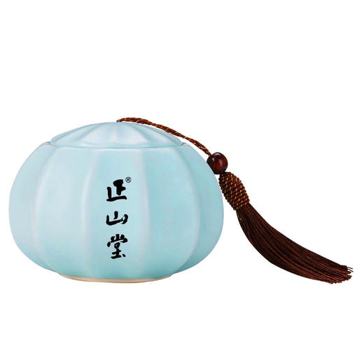 正山堂 陶瓷茶叶罐南瓜型 德化密封储存茶叶500ml容量 茶具 商品图4