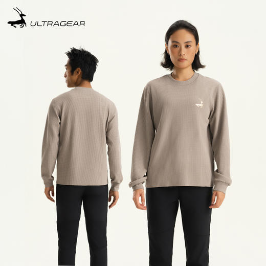 优极UG 立体华夫格长袖T恤 商品图1