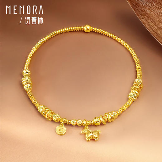 【新品首发】 足金钱币生肖马手链 黄金足金钱币小马【按克计价黄金2】MEMORA诗普琳GB314601 商品图5