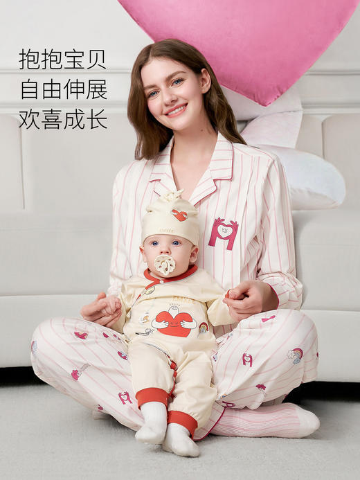 【家居服专场】抱抱人联名款嫚熙秋冬季果柔棉纯棉女士睡衣情侣家居服2025新款 商品图5