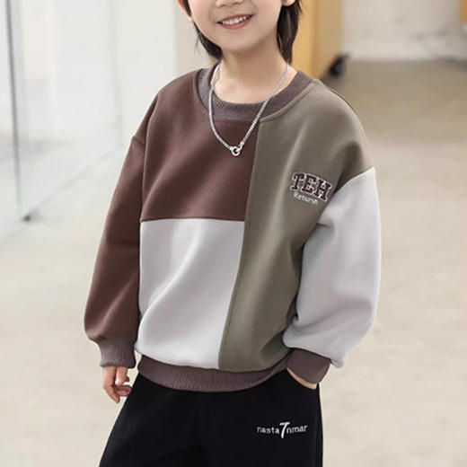 裁缝学苑TQ188童装男童拼接款卫衣纸样儿童打底衫圆领新款韩版上衣样板 商品图3