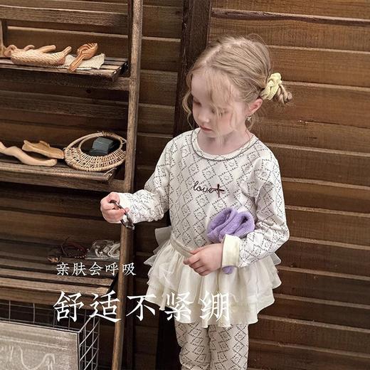 【79元起2套】【专柜大牌品质】280g儿童加厚羊毛拉架纯棉套装 双面针织秋衣秋裤套装 商品图1