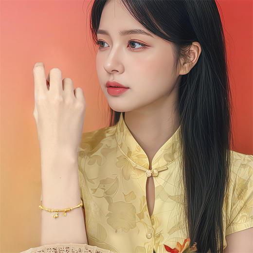 【新品首发】 足金钱币生肖马手链 黄金足金钱币小马【按克计价黄金2】MEMORA诗普琳GB314601 商品图1