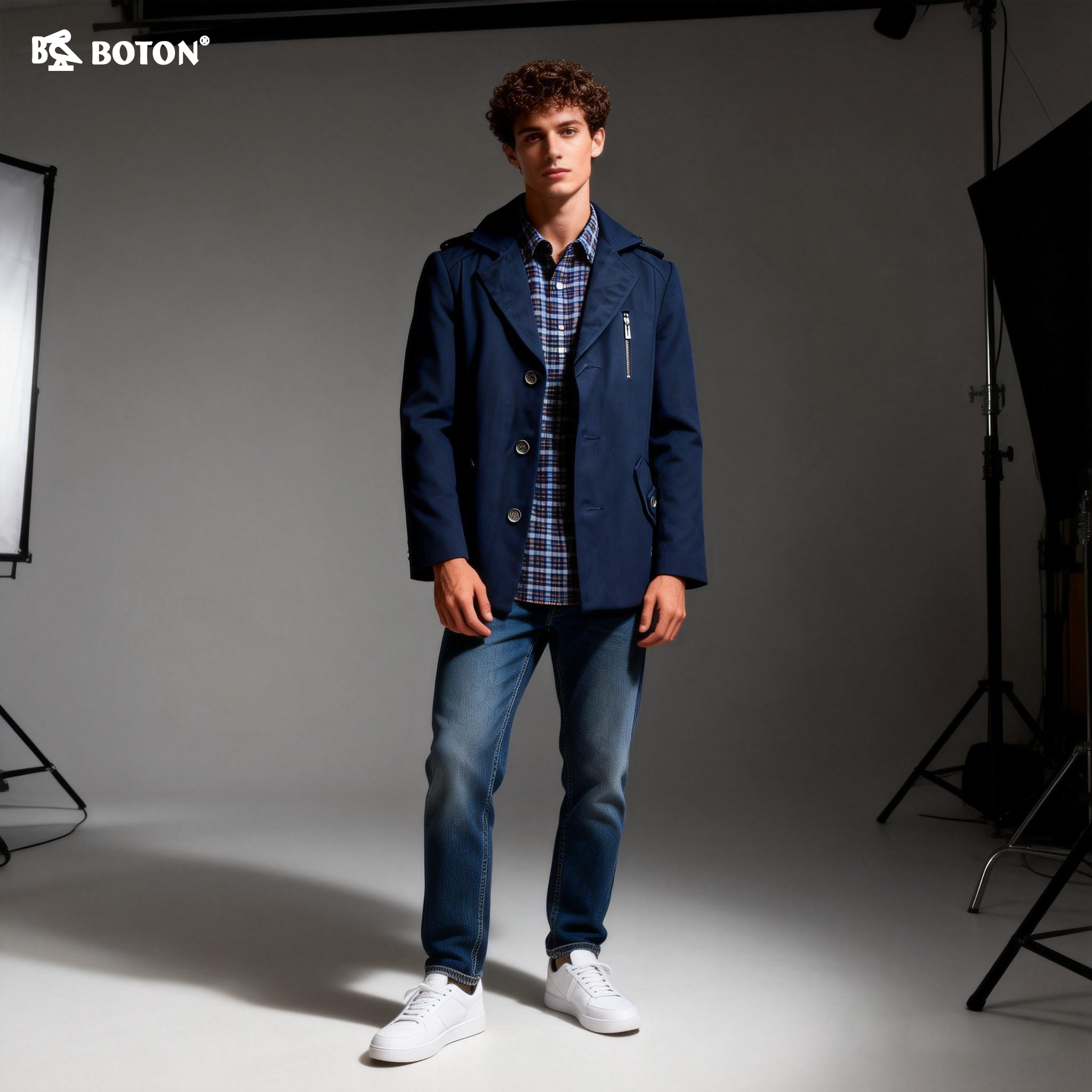 【第2件半价！尾货清仓不退换】波顿男士休闲外套MJ398