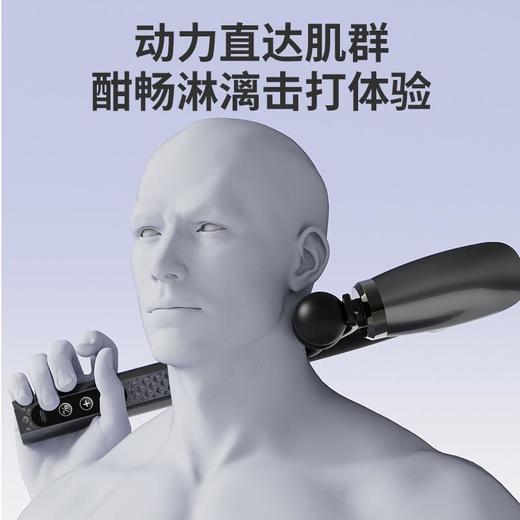 L型弯钩筋膜枪电动按摩肌肉放松器健身加长捶背静音液晶多档 商品图2