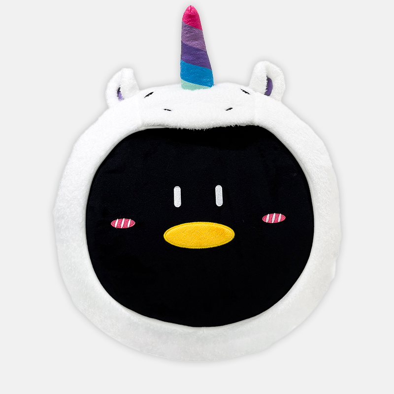 怪奇鹅彩虹马抱枕