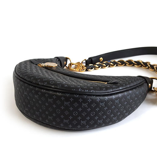 【95新】LV路易威登LoopM22591色全皮压纹Loop月牙包豌豆包单肩腋下包女士 171225NJS18 商品图7