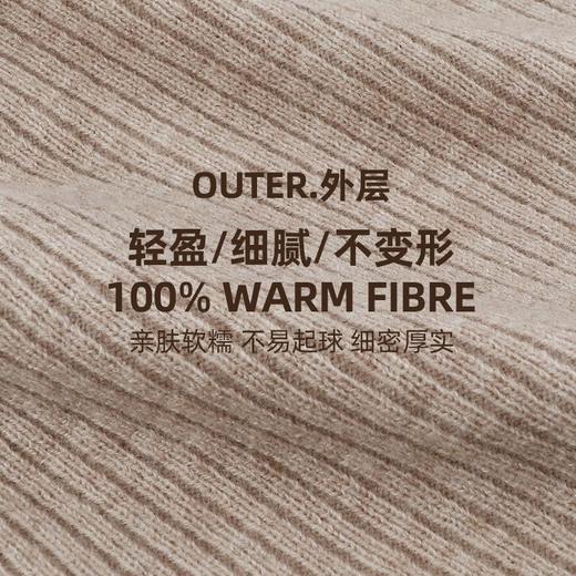 冬季针织围脖女纯色保暖套头围脖高领毛线防寒双层加绒护颈围脖男 商品图1