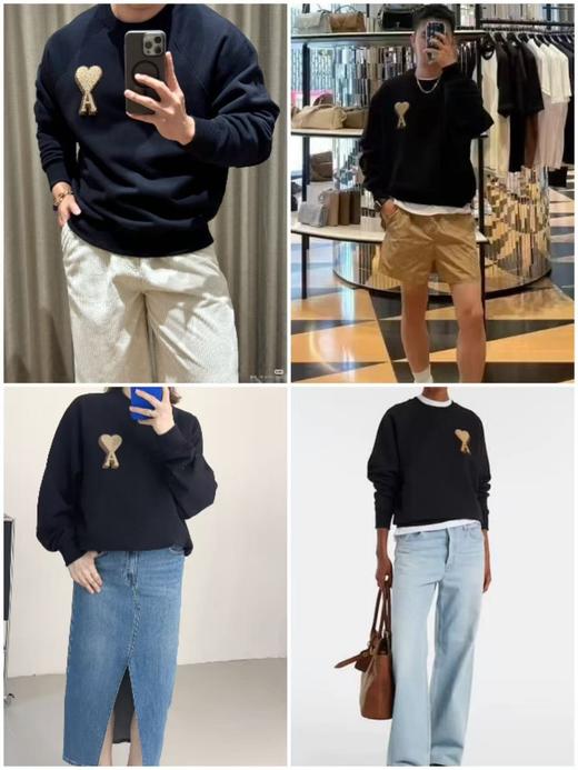 高品质！ 经典款大爱心圆领卫衣情侣款！ 商品图2