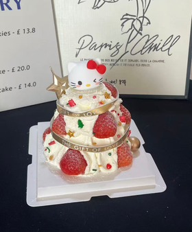 圣诞蛋糕--【草莓kitty圣诞塔】