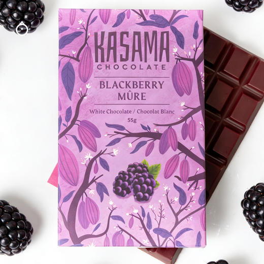 企鹅市集|加拿大KASAMA 黑巧奶巧増味巧克力55g 精品巧克力排块 多口味可选 商品图7