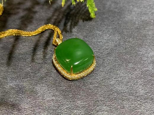 【御珠宫坊】金镶碧玉吊坠 商品图0