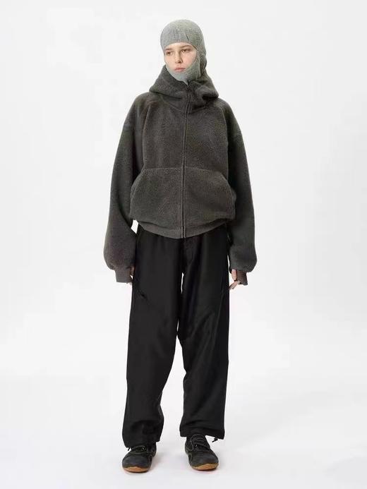 D122411雪花绒毛呢“暖炉”连帽拉链外套男女同款 商品图8