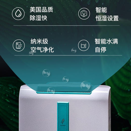 【高端专业品牌】 美国 森井电气（SEN Electric）家用除湿机家 除潮抽湿器干衣除菌净化 16L 商品图2