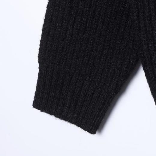 213SDSA男士秋冬新款痞帅男装慵懒风纯色简约可翻高领毛衣百搭宽松 商品图4