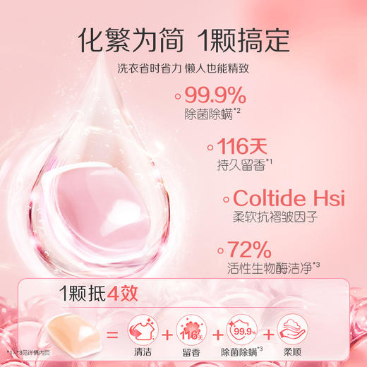 蒂姆森香氛洗衣凝珠800g(10g*80颗) 除菌除螨洁净衣物持久留香 （蒂姆森是阿道夫集团的子品牌） 商品图1