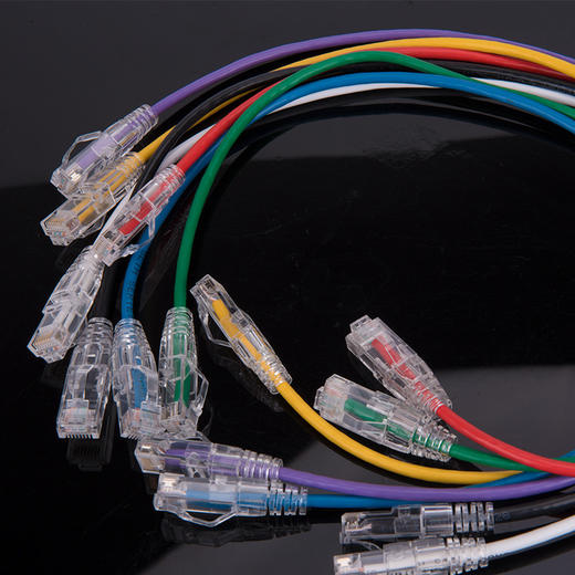 极细线@机房专用【超六类万兆✦无氧铜过测试】超六类CAT6A万兆成品无氧铜网线网络跳线宽带电脑高速网线极细线高速无氧铜28AWG超细机房软线 商品图1