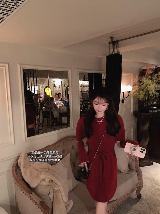 金蘑菇菇 佩里斯恋人/ 两版本 秋冬氛围感袖套毛衣 商品图6