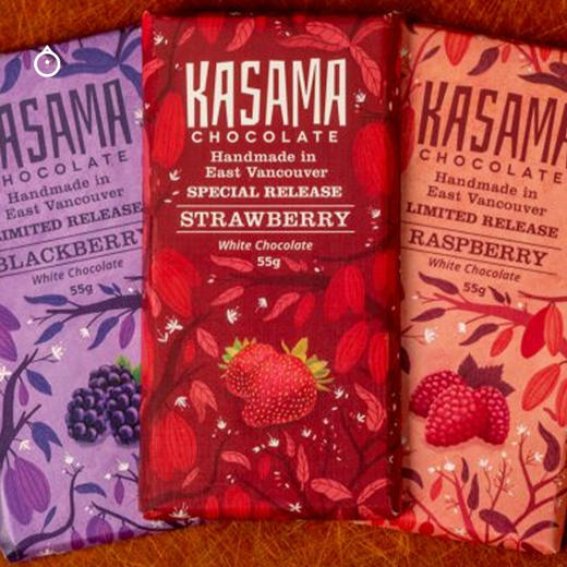 企鹅市集|加拿大KASAMA 黑巧奶巧増味巧克力55g 精品巧克力排块 多口味可选 商品图1