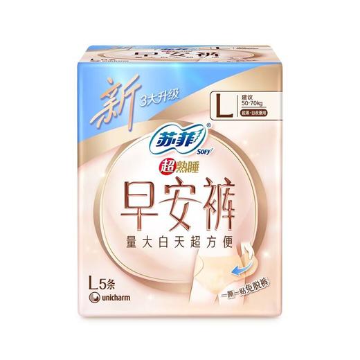 苏菲早安日 L码超薄·日夜兼用安心裤 5条/袋 商品图1
