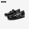 MIO米奥2026春季新款圆头粗跟甜美风多字式扣带花朵饰扣玛丽珍鞋M261413671 商品缩略图2