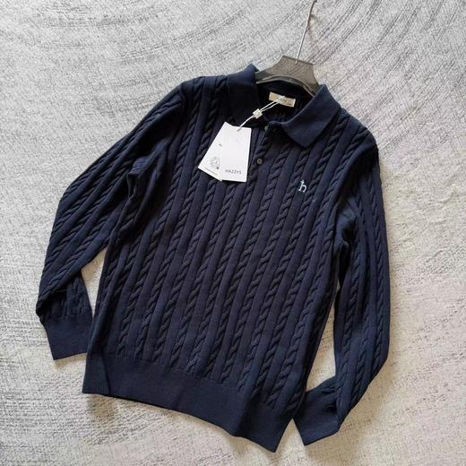 D122455秋冬新款男士纯色针织衫休闲上衣 商品图13