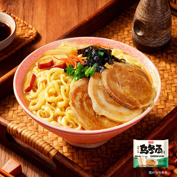 今麦郎 乌冬面 方便面  招牌豚骨风味面 速食宵夜 五连包 /粮油调味 /方便食品 /方便面