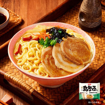 今麦郎 乌冬面 方便面  招牌豚骨风味面 速食宵夜 五连包 /粮油调味 /方便食品 /方便面 商品图0