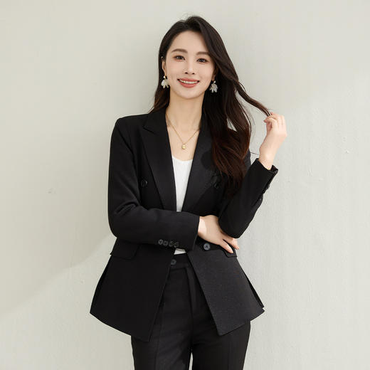 【上衣+裤子】罗蒙女士西服套装两件套时尚商务气质干练百搭日常两件套 商品图3