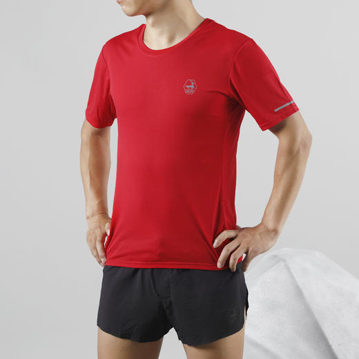 优极UG 男女款超轻速干跑步拼片修身短袖T恤 可定制 商品图14