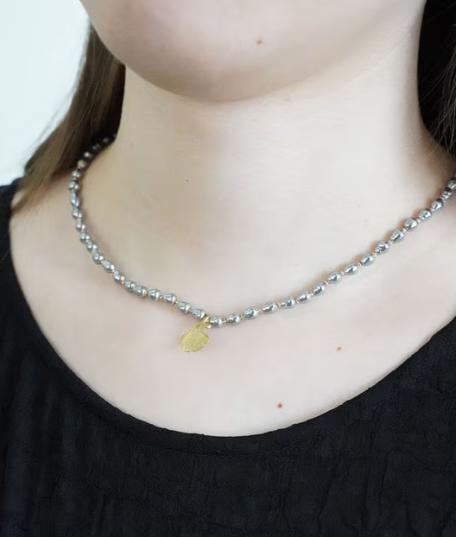 MONSHIRO 巴洛克珍珠：银杏短项链（不可使用购物金） 商品图3