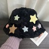 【百搭好看❗️软糯毛绒星星帽】帽型挺括有型带上显脸小 不挑脸型 不挑头型 轻松凹造型！秋冬季渔夫帽女加绒保暖日系甜美可爱学生显脸小盆帽潮 商品缩略图6