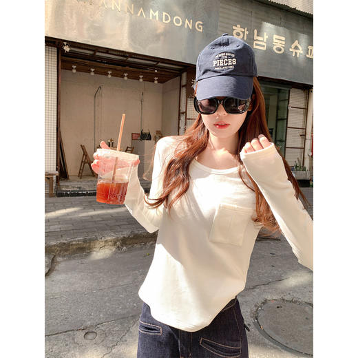 <曾小咸推荐>3.16现货秒杀 ！微信超特价！韩系2色休闲长袖T 日常109.99 立减50 秒杀59.99！！磨毛直筒休闲裤（常规） 秒杀79.99！！ 商品图3