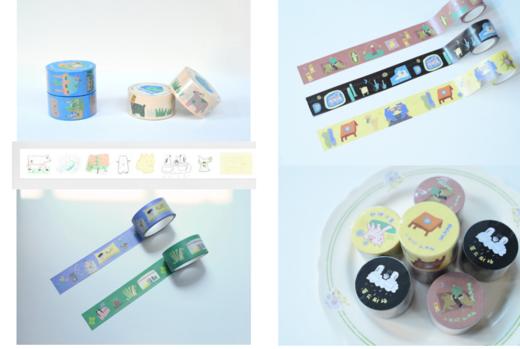 锦江丨拼贴插画和纸胶带 商品图0