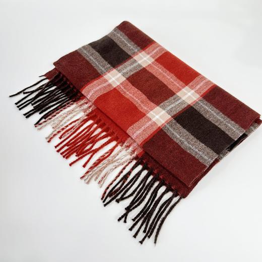 壁虎瑜伽【2512PJ459】羊绒手感新年格子围巾 （5天发货） 商品图7