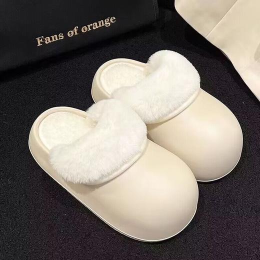 【一鞋两穿❗️防水棉拖鞋】一脚踩下去QQ弹弹，柔软舒适保暖，内里质感柔软，可拆卸内里，方便清洗，2026年新款居家用室内加绒保暖情侣月子鞋QQ 商品图5