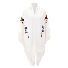 LX1825003手绣毛织披肩——定制款（预售15天）
