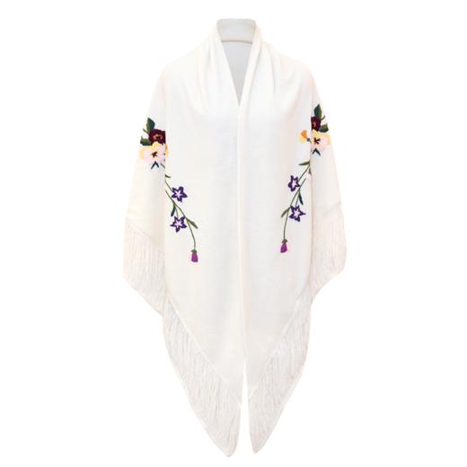 LX1825003手绣毛织披肩——定制款（预售15天） 商品图0