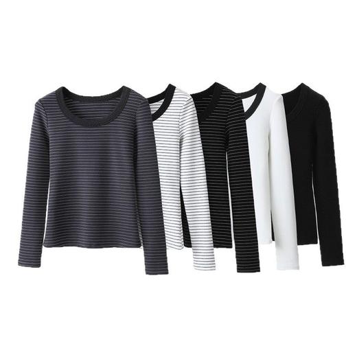 「自」全新升级【铂金会员128/天猫169/差价41】(12737)洛诗琳德绒保暖大U领打底衫2025秋冬玻尿酸亲肤显瘦打底上衣12737 商品图4