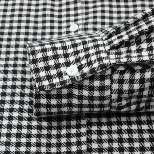 【100棉】罗蒙女士格子衬衫休闲时尚百搭简约大方长袖衬衣 商品图5